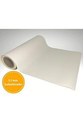 48 Cm X 1 Metre Beyaz Kabartma Nokta Desenli Çekmece Içi Kaydırmaz Halı , Çekmece Halısı