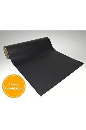 48 Cm X 1 Metre Antrasit Kabartma Nokta Desenli Çekmece Içi Kaydırmaz Halı , Çekmece Halısı