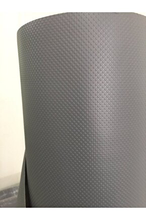 48 Cm X 1 M Koyu Gri Kabartma Nokta Desenli Suni Deri, Çekmece Içi Kaydırmaz Halı , Raf Örtüsü
