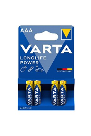 Longlife Power Alkaline Aaa Ince Kalem Pil 1.5 V 4 Adet