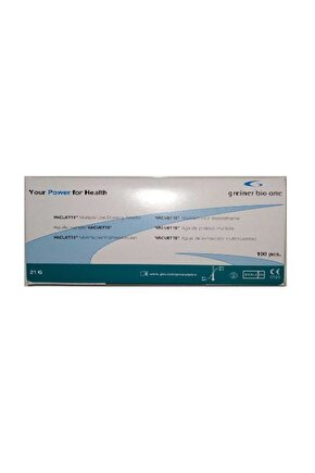 Grainer Bio One Vacutainer Kan Alma İğnesi 21 G 100 Adet