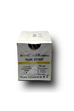 Plain Katküt 30 Yuvarlak 12 20 mm