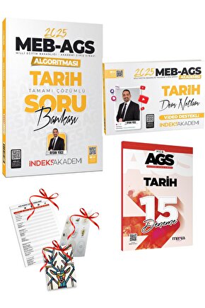 2025 MEB AGS Tarih Soru Bankası ve Video Ders Notları AGS Takip Çizelgesi Hediyeli Toplam 3 HEDİYE