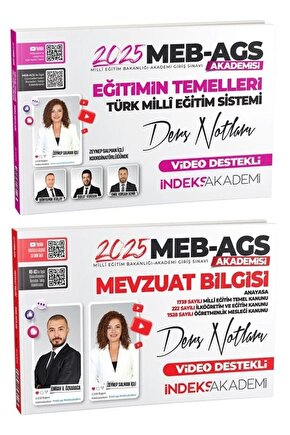 İndeks Akademi 2025 Meb-ags Akademisi Eğitimin Temelleri Mevzuat Bilgisi Ders Notları 2 Li Set - Z