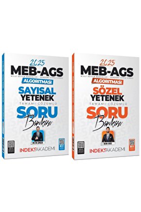 İndeks Akademi 2025 Meb-ags Algoritması Sözel Sayısal Yetenek Soru Bankası 2 Li Set - Berk Ekici, Me