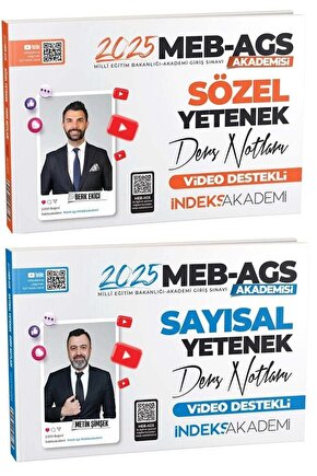 İndeks Akademi 2025 Meb-ags Akademisi Sözel Sayısal Yetenek Ders Notları 2 Li Set - Berk Ekici, Meti