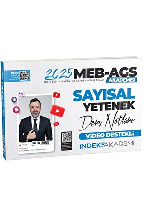 İndeks Akademi 2025 Meb-ags Akademisi Sayısal Yetenek Video Ders Notları - Metin Şimşek Indeks Akade