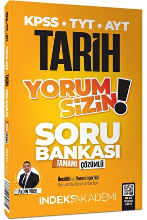 İndeks Akademi 2025 Kpss Meb-ags Tyt Ayt Tarih Yorum Sizin Soru Bankası Çözümlü - Aydın Yüce Indeks