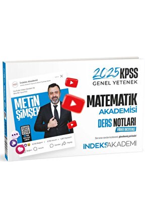İndeks Akademi 2025 KPSS Matematik Akademisi Video Ders Notları - Metin Şimşek İndeks Akademi Yayınc