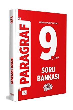 2025 Editör Maarif Modeli 9.Sınıf Paragraf Soru Bankası