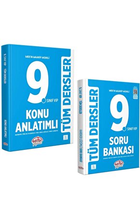 2025 Editör Maarif Modeli 9.Sınıf Tüm Dersler Konu Anlatımlı Soru Bankası Seti