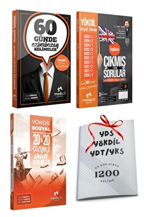Yökdil Sosyal 60 Günde Ezberbozan Kelimeler-Çıkmış Sorular-20 Deneme-En Çok Çıkan 1200 Kelime Hediye