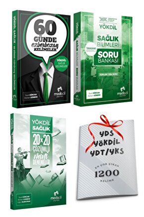 Yökdil Sağlık 60 Günde Ezberbozan Kelimeler-Soru Bankası-20 Deneme-En Çok Çıkan 1200 Kelime Hediye