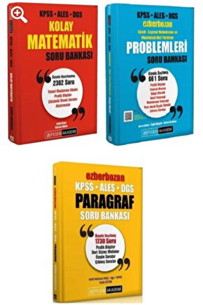 Kpss Ales Dgs Kolay Matematik Ezberbozan Problemler Paragraf Soru 3 Lü Set