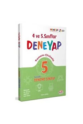 4. ve 5. Sınıf Deneyap Tamamı Çözümlü 5 Deneme Sınavı Editör Yayınları