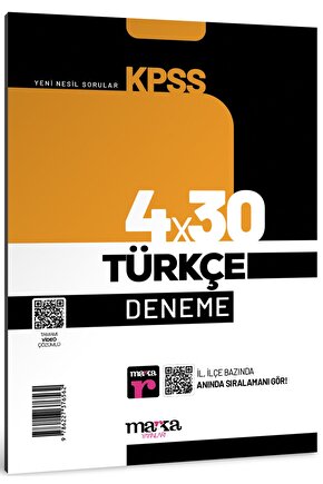 2024 Kpss Genel Yetenek Türkçe 4x30 Deneme Tamamı Video Çözümlü