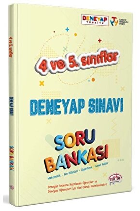 Editör 4-5. Sınıf Deneyap Soru Bankası 2024