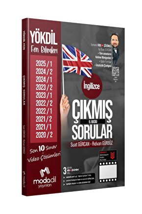 Modadil Yayınları YÖKDİL Fen Çıkmış Sorular Tamamı Video Çözümlü