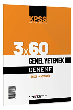 Marka 2022 Kpss Genel Yetenek Türkçe-matematik 3x60 Deneme