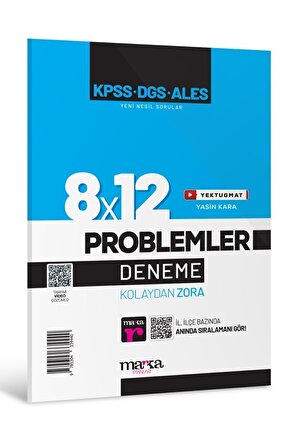 2024 Kpss Dgs Ales Yeni Nesil 8x12 Tamamı Video Çözümlü Problemler Deneme