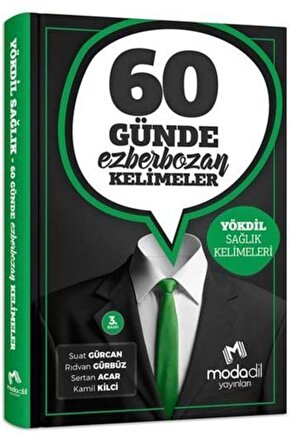 Modadil Yayınları 60 Günde Ezberbozan Yökdil Sağlık Kelimeleri