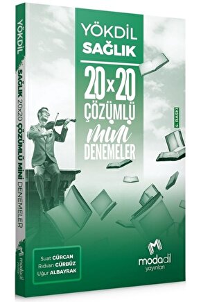 Modadil YÖKDİL Sağlık 20x20 Mini Denemeler Çözümlü Modadil Yayınları