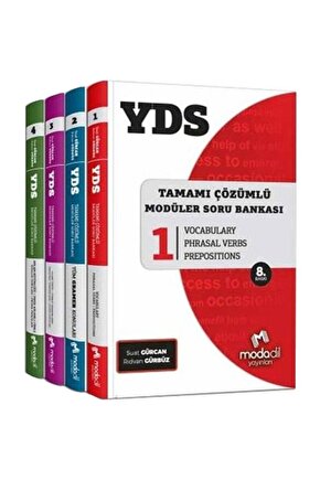 Modadil Yds Tamamı Çözümlü Soru Bankası Serisi Seti 4 Kitap