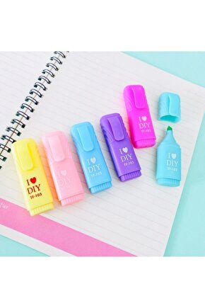 Fosforlu Kalem Mini 6lı Set 19043