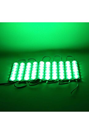10 Adet 5 Watt YEŞİL Işık IP65 Modül Led, 10 Adet Magnetli, Çok Kaliteli YEŞİL Işık Modül Led