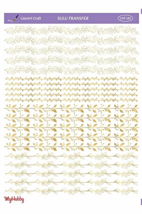 Lineart Altın Sarısı Sulu Transfer LNT181 25x35cm