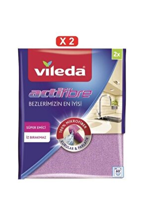 2 Paket 2li Actifibre Mikrofiber Bez