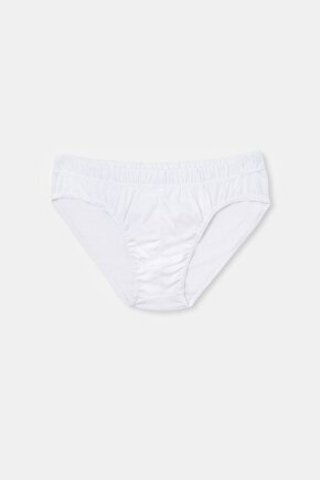 Beyaz Penye 2li Slip Külot