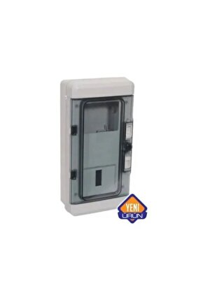 Cetsan Monofaze Sayaç Kutusu Ip65 5 Sigorta - Şeffaf Pm.0854-1