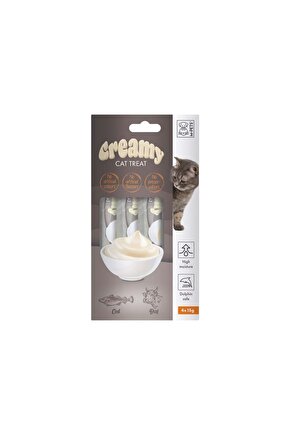 Creamy Morina Balıklı Biftekli Kedi Ödülü 4x15 gr