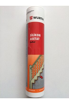 Adipa Nx Würth Asetat Şeffaf Silikon Genel Amaçlı 310 Ml