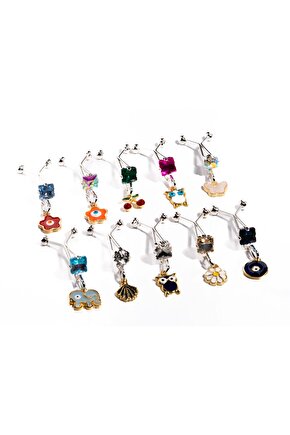 10 Adet Silver Şal Klipsi