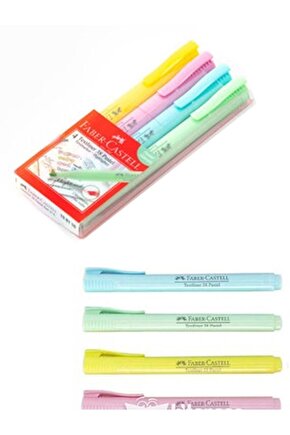 Textliner Fosforlu Kalem Pastel 4lü
