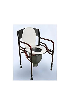 Kolay Temizlenir Direk Tuvalete Wc Yükseltici Borulu Hasta Tuvalet Banyo Sandalyesi