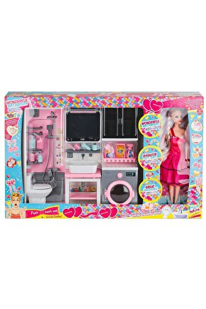 Oyd-02393 Bebek Ile Banyo Seti Oyun Zamanı -fabbatoys