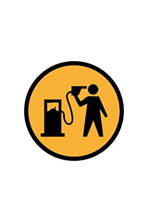 Depo Yakıt Kapağı 13x13 Su Geçirmez Yüksek Çözünürlüklü Araba Laptop Oto Motor Kask Sticker