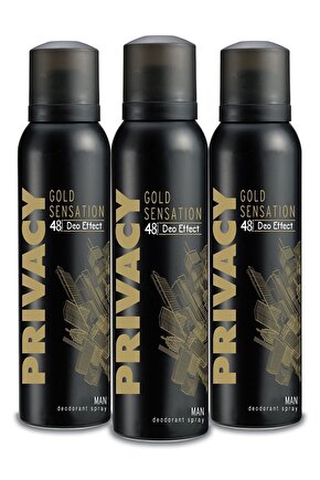Gold Men Erkek Deodorant 3x150ml