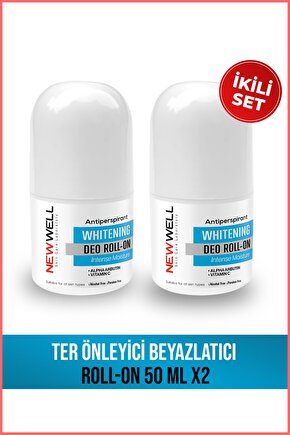 2 Adet Ter Önleyici Beyazlatıcı Roll-On 50 ML