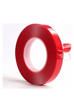 20mm 5mt Silikonlu Süper Güçlü Çift Taraflı Şeffaf Montaj Bandı Çift Taraflı Bant