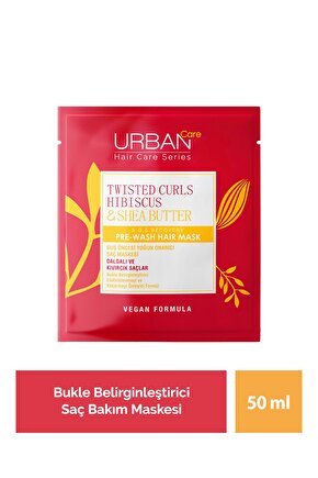Hibiscus&shea Butter Kıvırcık Ve Dalgalı Saçlar Duş Öncesi Saç Bakım Maskesi 50ml-vegan