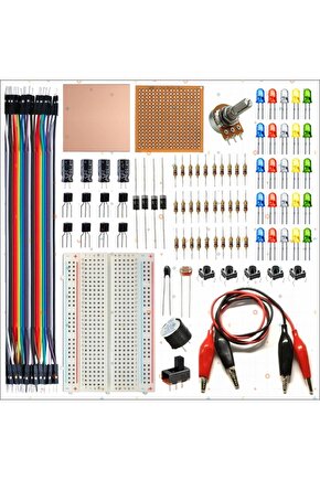 BREADBOARD TEMEL ELEKTRONİK ve DEVRE EĞİTİM SETİ