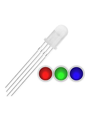5 Adet 5mm Rgb Led (ortak Anot)