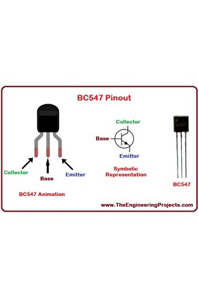 5 Adet Bc 547 Npn Transistör