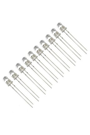 10 Adet 5mm Beyaz Led