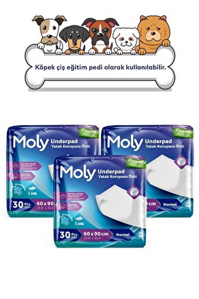 Yatak Koruyucu Örtü 60x90 Cm 30lu X3 Adet
