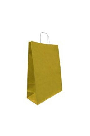 31x12x41 Büküm Saplı Poşet 25li -altın-